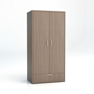 200-series-2-Door-1-Drawer-Wardrobe-Laurentian
