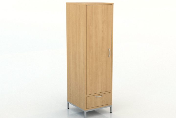 600-Series-1-Door-1-Drawer-Wardrobe