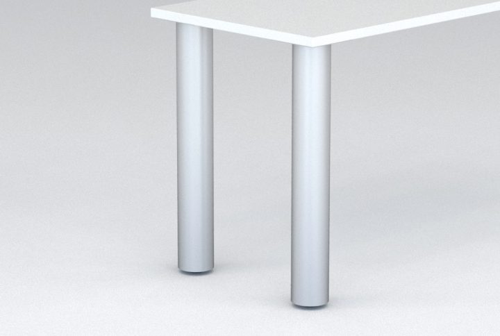 Silver-4-Inch-Round-Post-Leg