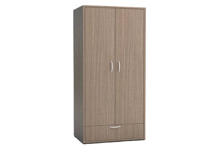 200-series-2-Door-1-Drawer-Wardrobe-Laurentian