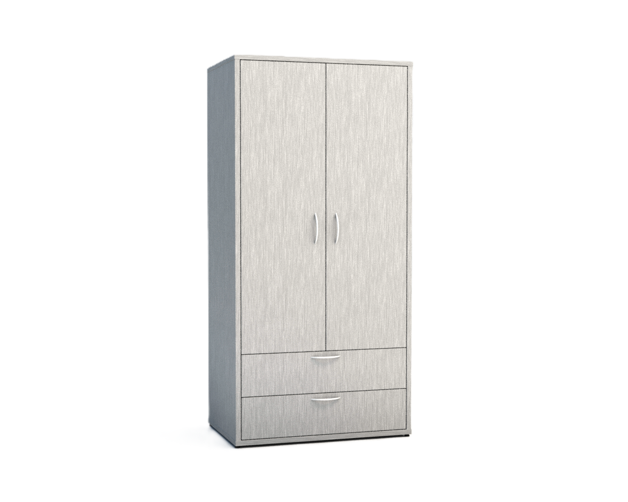 200 series 2 Door 2 Drawer Wardrobe – Stainless