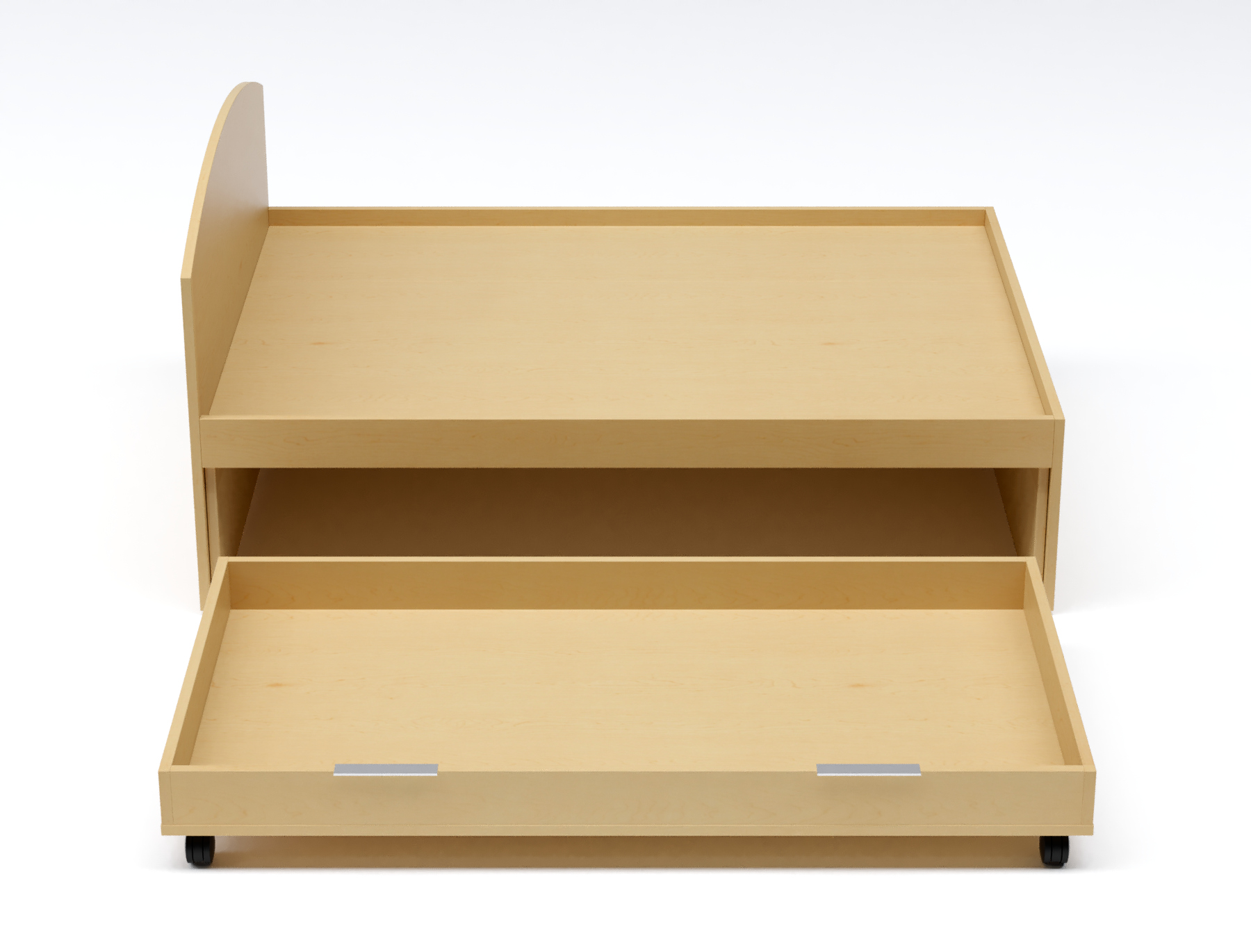 Queen Trundle Bed Open